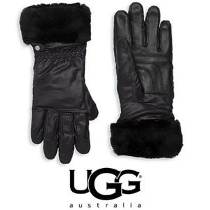 New UGG Water-Resistant Shearling-Cuff Smart Gloves